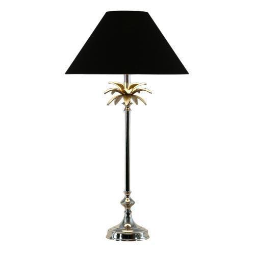 Palm leaf lamp - nickel / black
