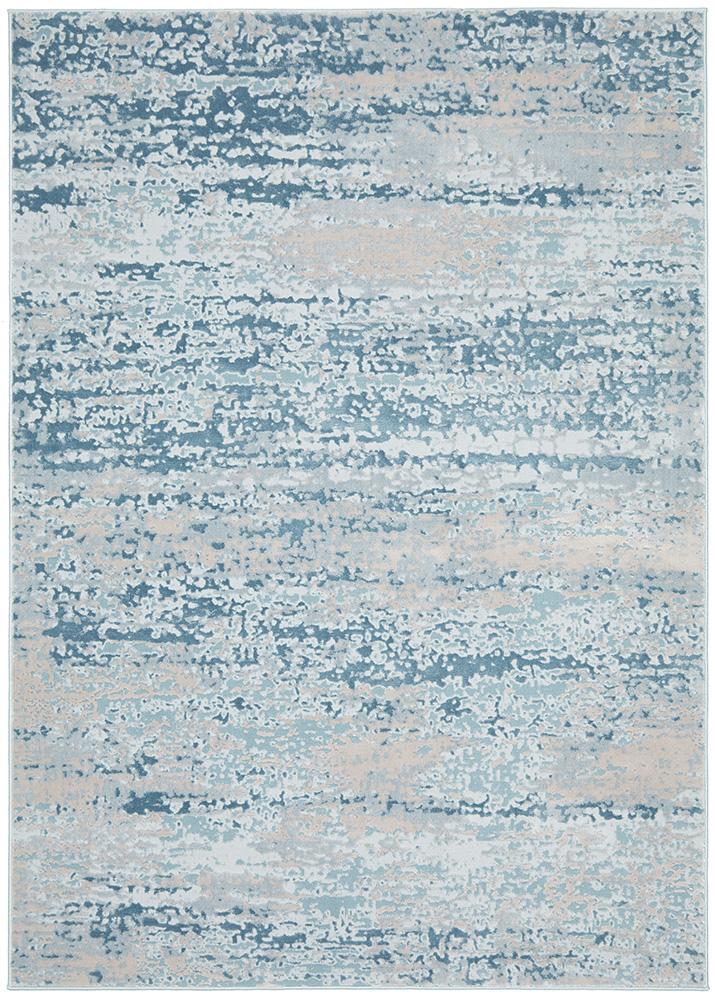 Wave blue rug