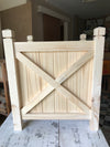 Hampton planter box square - natural timber