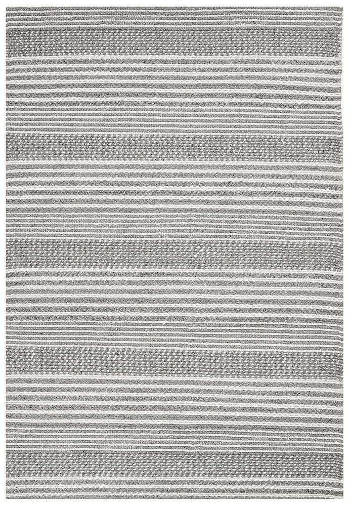 Coastal 2 tone silver rug