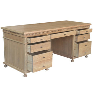 St James Desk oak, Oak 180cm desk, Farmhouse style desk, Hamptons desk, Coastal desk, solid timber desk, solid desk, Interior collections, solid timber desk, oak timber desk
