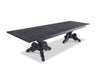 Valence Extension dining table - charcoal