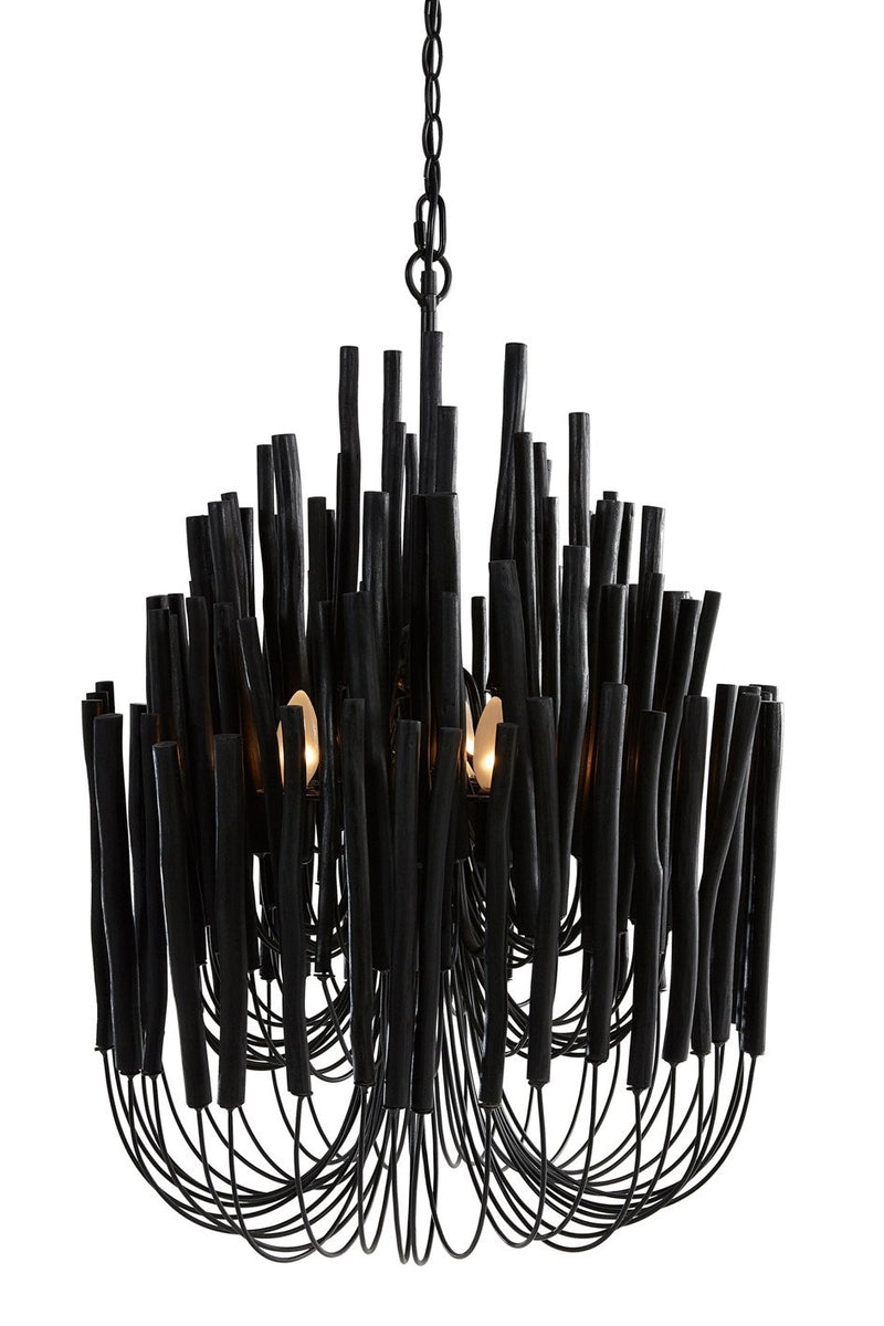 Wooden Candle Stick Lamp in Black Interior Collections, Wooden candlestick chandelier Interior Collections, Oakland Candle Stick Lamp, One World Collections, Hamptons chandelier, Coastal chandelier, Hamptons lighting, Coastal lighting, Wisteria