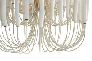 Wooden candlestick chandelier Interior Collections, white Candle Stick chandelier, Hamptons chandelier, Coastal chandelier, Hamptons lighting, Coastal lighting, Wisteria