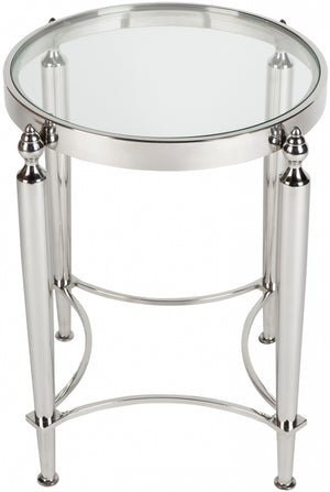 Victoria Side Table - Nickel