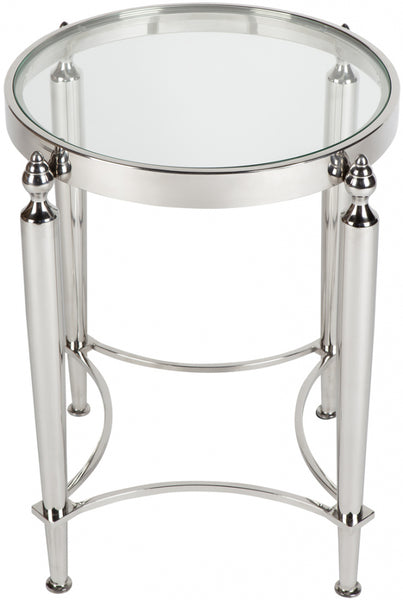 Jak Console Table Jak Glass Side Table - Nickel – INTERIOR COLLECTIONS
