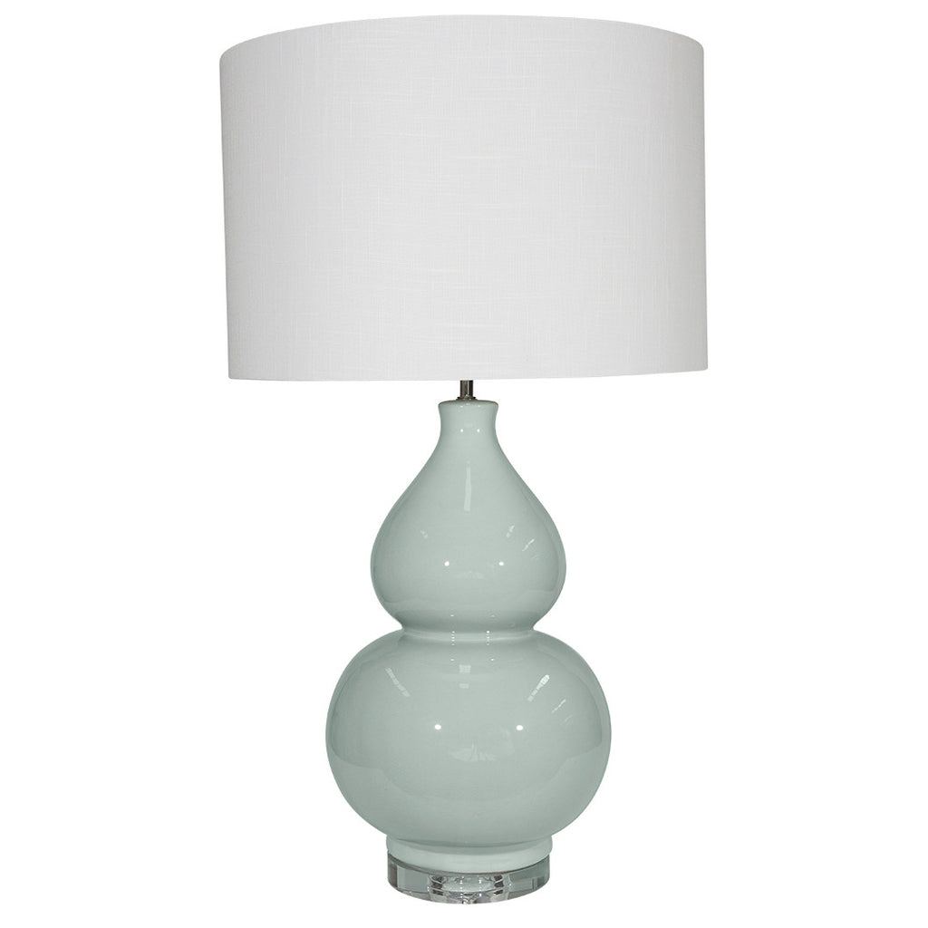 Countess Celadon lamp, Canvas and Sasson, duck egg blue lamp, duckegg blue lamp, table lamp, Interior Collections, statement lamp