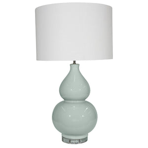 Countess Celadon lamp, Canvas and Sasson, duck egg blue lamp, duckegg blue lamp, table lamp, Interior Collections, statement lamp