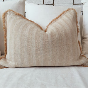 French Linen and Jute Cushion