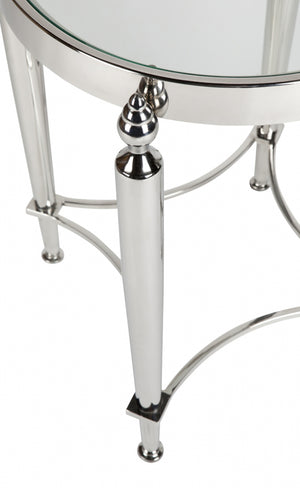 Victoria Side Table - Nickel