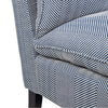Candace Chevron Occasional Chair - Blue