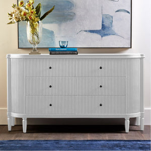 New York Arielle 6 Drawer Chest - White