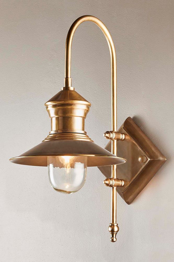 St James Outdoor Wall Sconce - Antique Brass
