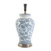 Aviary - Glazed Bird Motif Ceramic and Metal Urn Table Lamp Base only