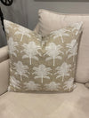 Vintage Palm Trees -  Outdoor/Indoor Taupe Cushion Cover, taupe Palms Outdoor Cushion Cover, taupe palm cushion, taupe hamptons cushion, taupe coastal cushion, taupe outdoor cushion, Interior Collections, Natural Twine Palm Indoor Cushion Cover, natural outdoor cushion, natural coastal palm cushion