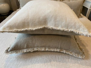 french linen cushion, white linen cushion, white French linen cushion, Hamptons cushions, Coastal cushions, linen cushions, French linen cushions