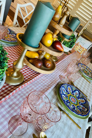 Coastal hamptons tablecloth, linen plaid tablecloth, checked tablecloth, linen tablecloths, 100% linen tablecloths, rust tablecloth, rust red linen tablecloth, hamptons tablecloth, red plaid tablecloth, Interior Collections tablecloth, Dining Table Artistry, designer tablecloth, Creative Tablescapes, Elevate Dining Experience, stunning tablecloths, indoor outdoor tablecloths, Easter tablecloth, Christmas tablecloth