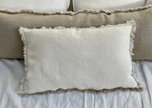 Paris Reversible Natural Linen Cushion Cover