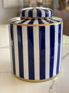 Paris striped jar