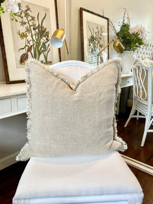 french linen cushion, white linen cushion, white French linen cushion, Hamptons cushions, Coastal cushions, linen cushions, French linen cushions