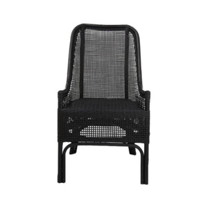 Albany Rattan Dining Chair, Black, Interior Collections, Farmhouse, French, French chic, 